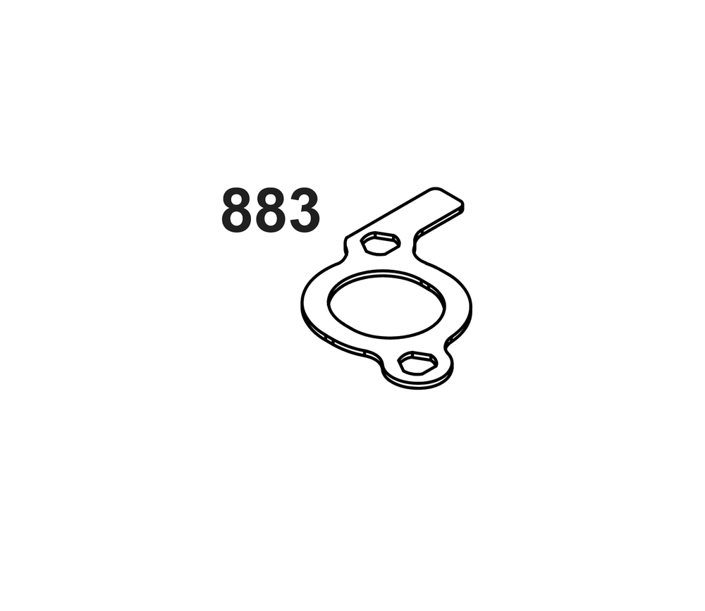 Exhaust Group Diagram and Parts List for 389575-0117-E1  Briggs and Stratton Engine